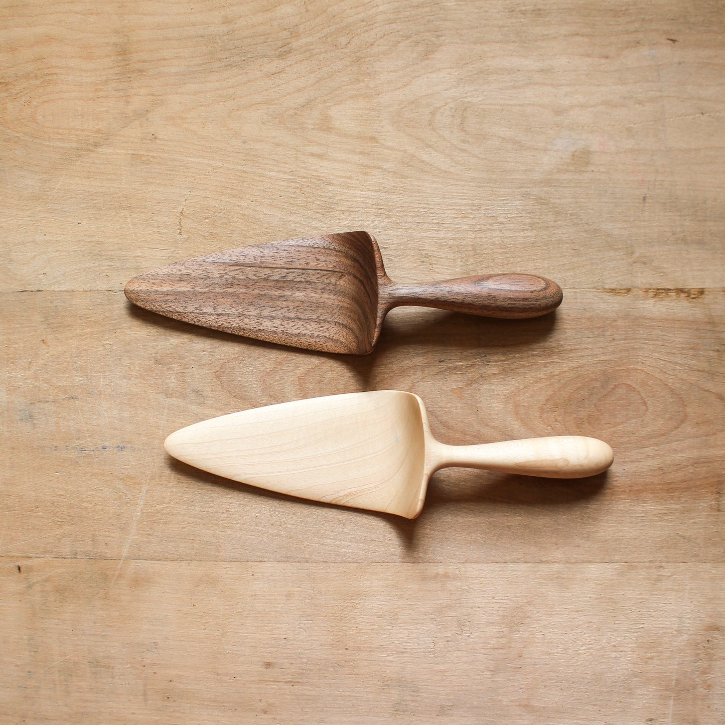 Hand Carved Wooden Cake Server Walnut | Marini | Miss Arthur | Home Goods | Tasmania