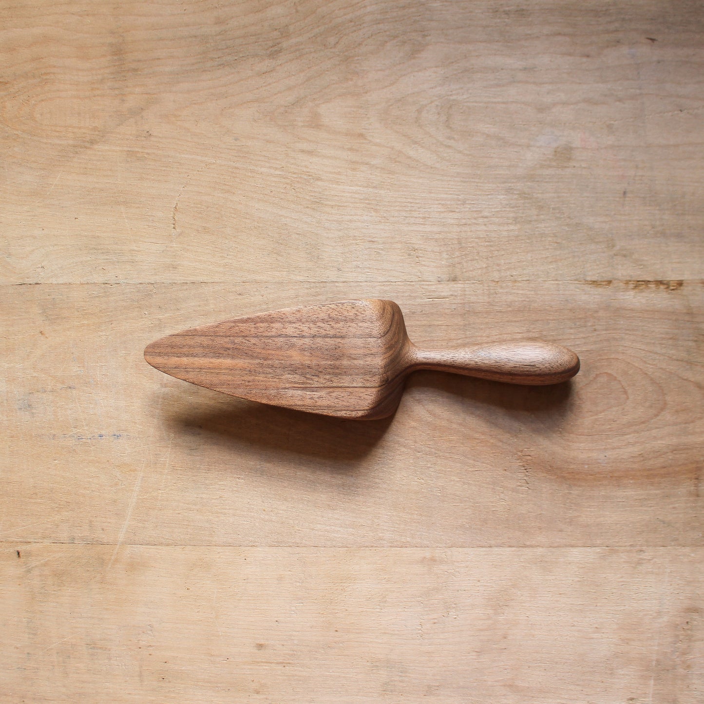 Hand Carved Wooden Cake Server Walnut | Marini | Miss Arthur | Home Goods | Tasmania