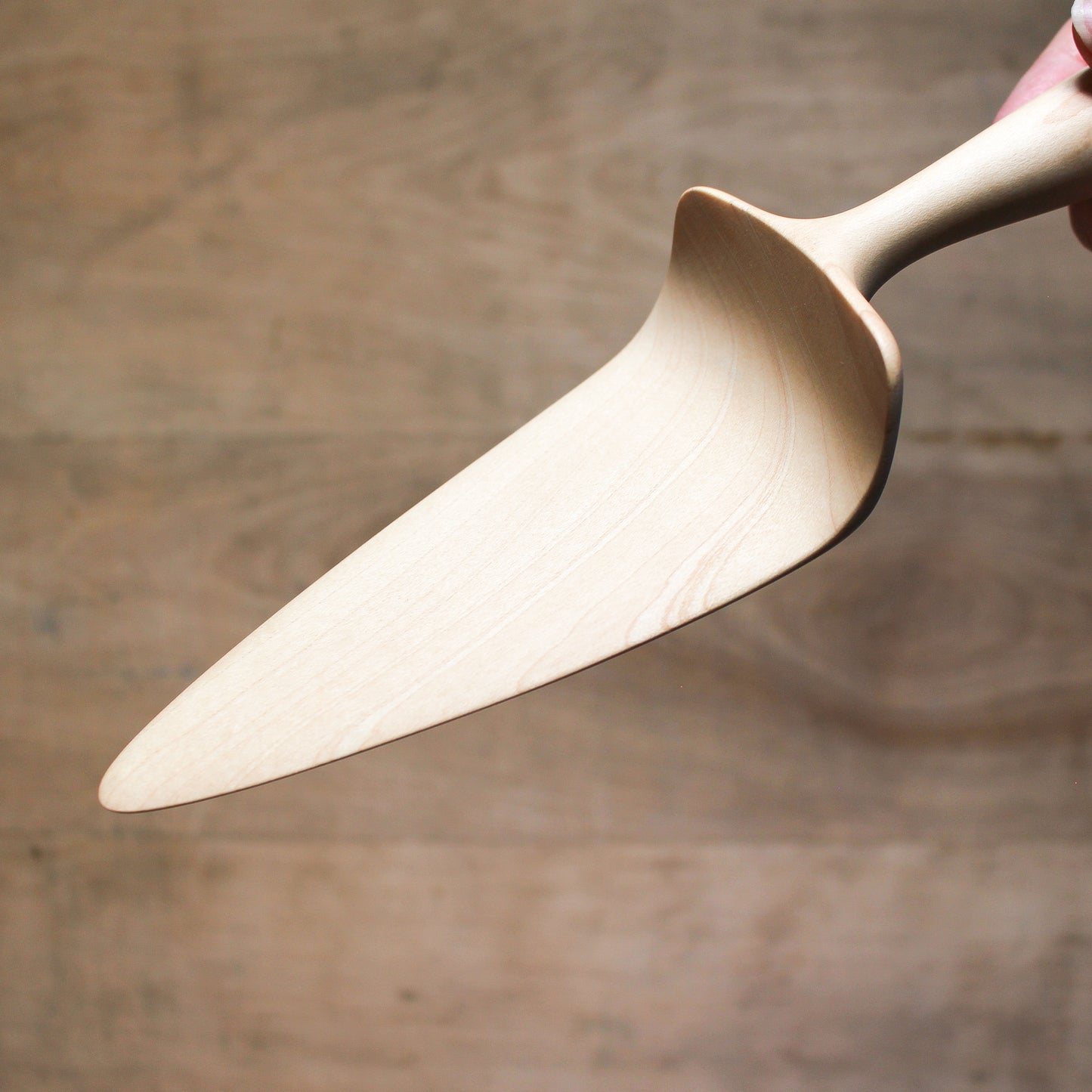 Hand Carved Wooden Cake Server Maple | Marini | Miss Arthur | Home Goods | Tasmania
