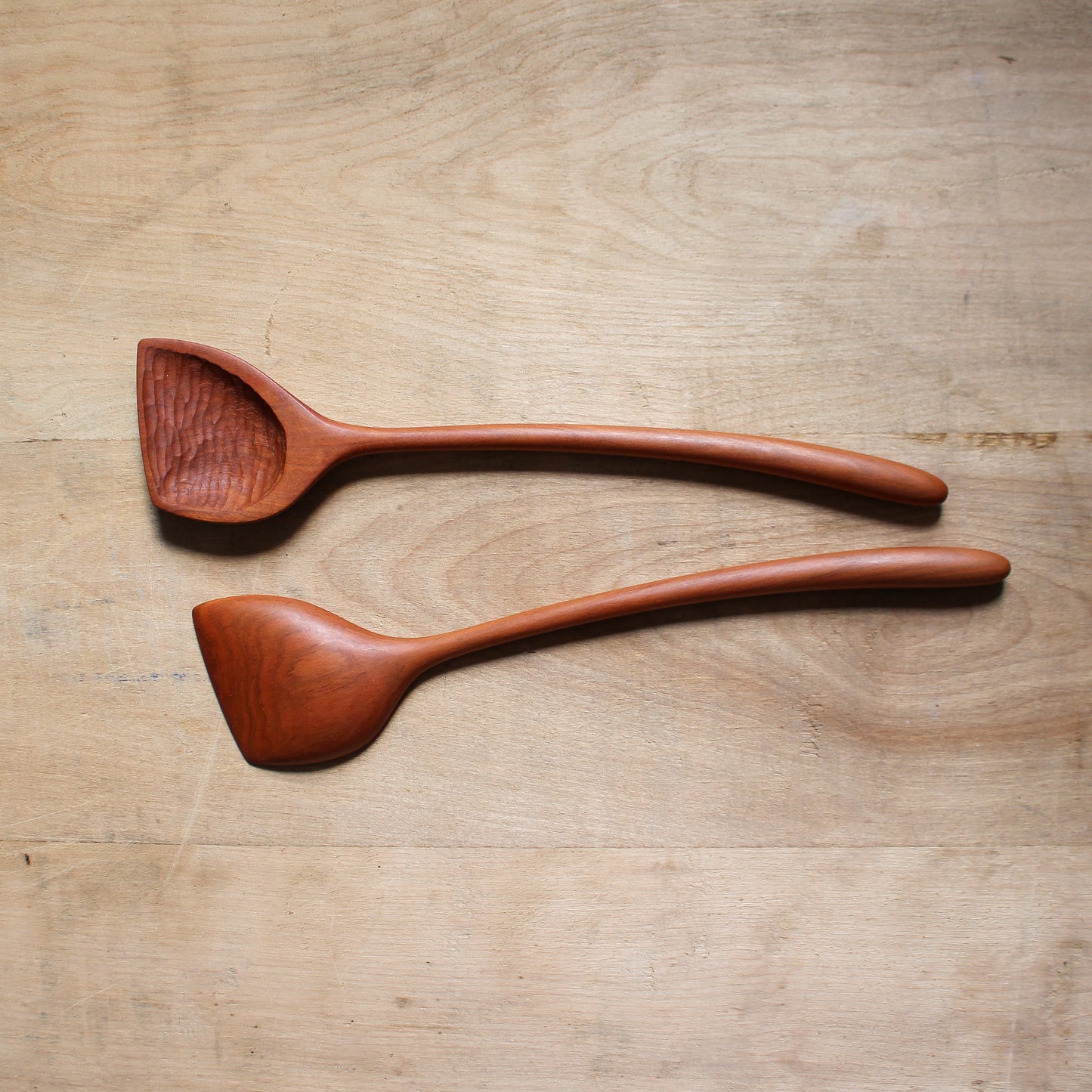 Hand Carved Wooden Salad Servers Plum | Marini | Miss Arthur | Home Goods | Tasmania