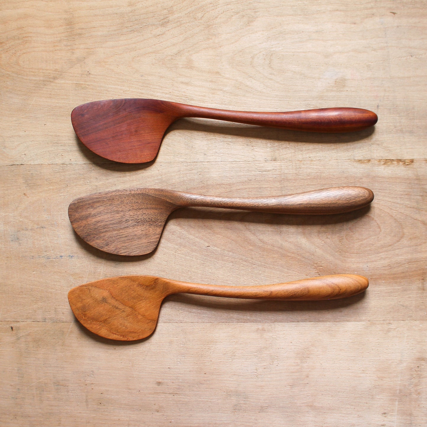 Hand Carved Wooden Wok Spatula Walnut | Marini | Miss Arthur | Home Goods | Tasmania