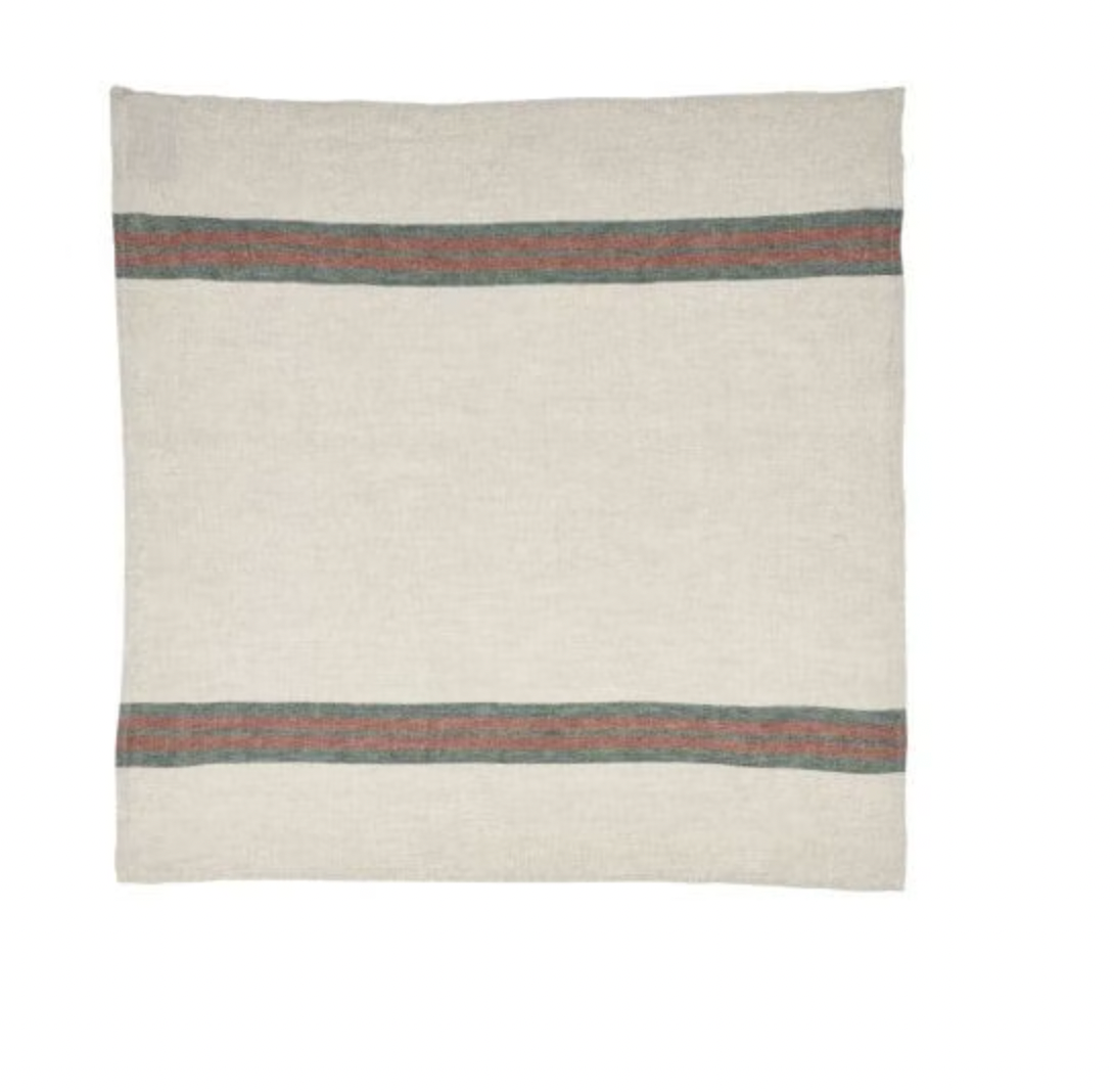 Libeco Dock Kitchen Towel Green Stripe | Libeco | Miss Arthur | Home Goods | Tasmania