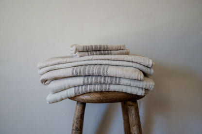 Kontex Flaxline Hand Towel Brown & Beige | Kontex | Miss Arthur | Home Goods | Tasmania