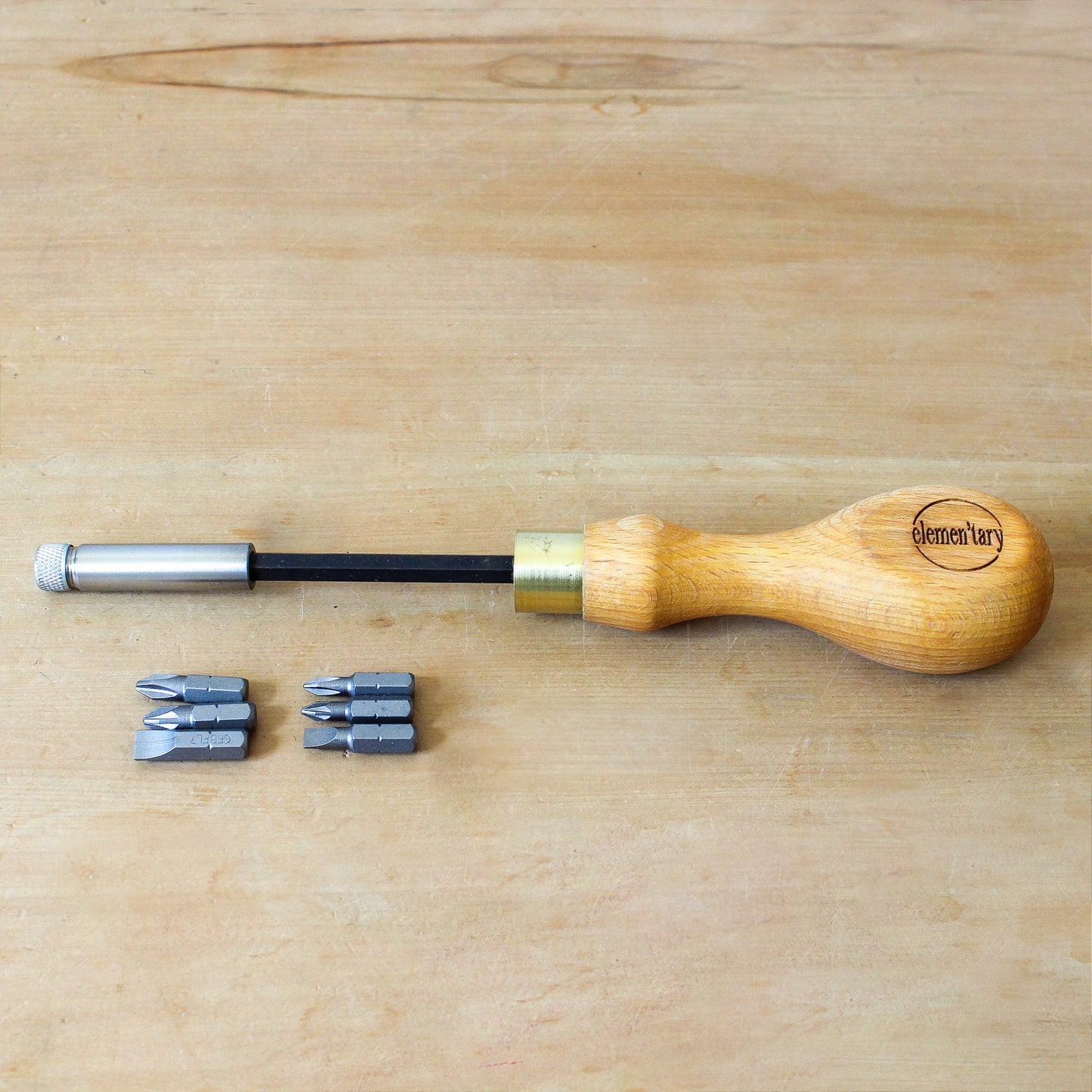 No.1 Screwdriver Sets (Large Handle + 6 Bits) | elemen'tary | Miss Arthur | Home Goods | Tasmania