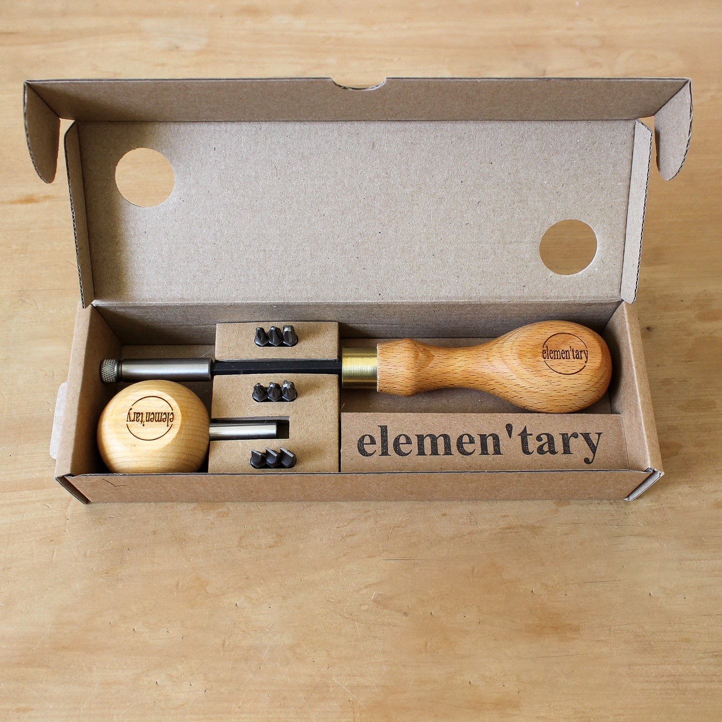 No.3 Screwdriver Sets (Both Handle + 9 Bits) | elemen'tary | Miss Arthur | Home Goods | Tasmania