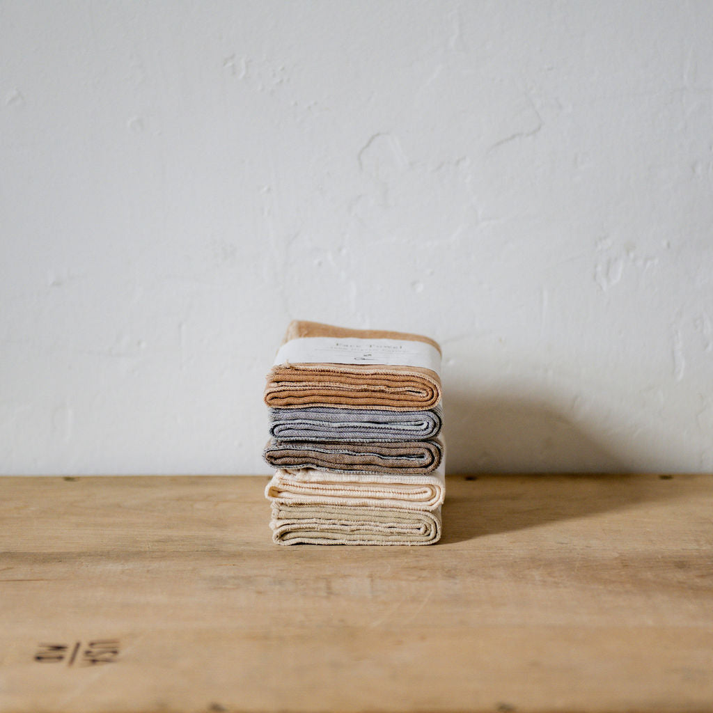 Nawrap Organic Face Towel Binchotan Brown | Nawrap | Miss Arthur | Home Goods | Tasmania