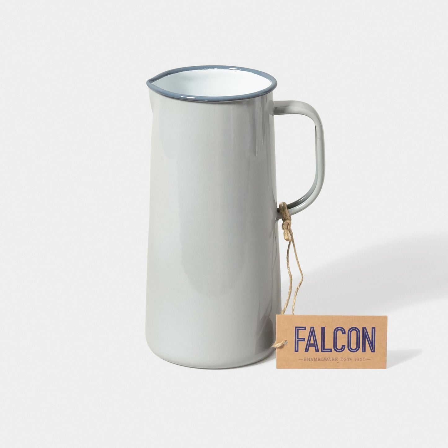 Falcon Enamelware Enamel 3 Pint Jug Oyster Grey | Falcon Enamelware | Miss Arthur | Home Goods | Tasmania
