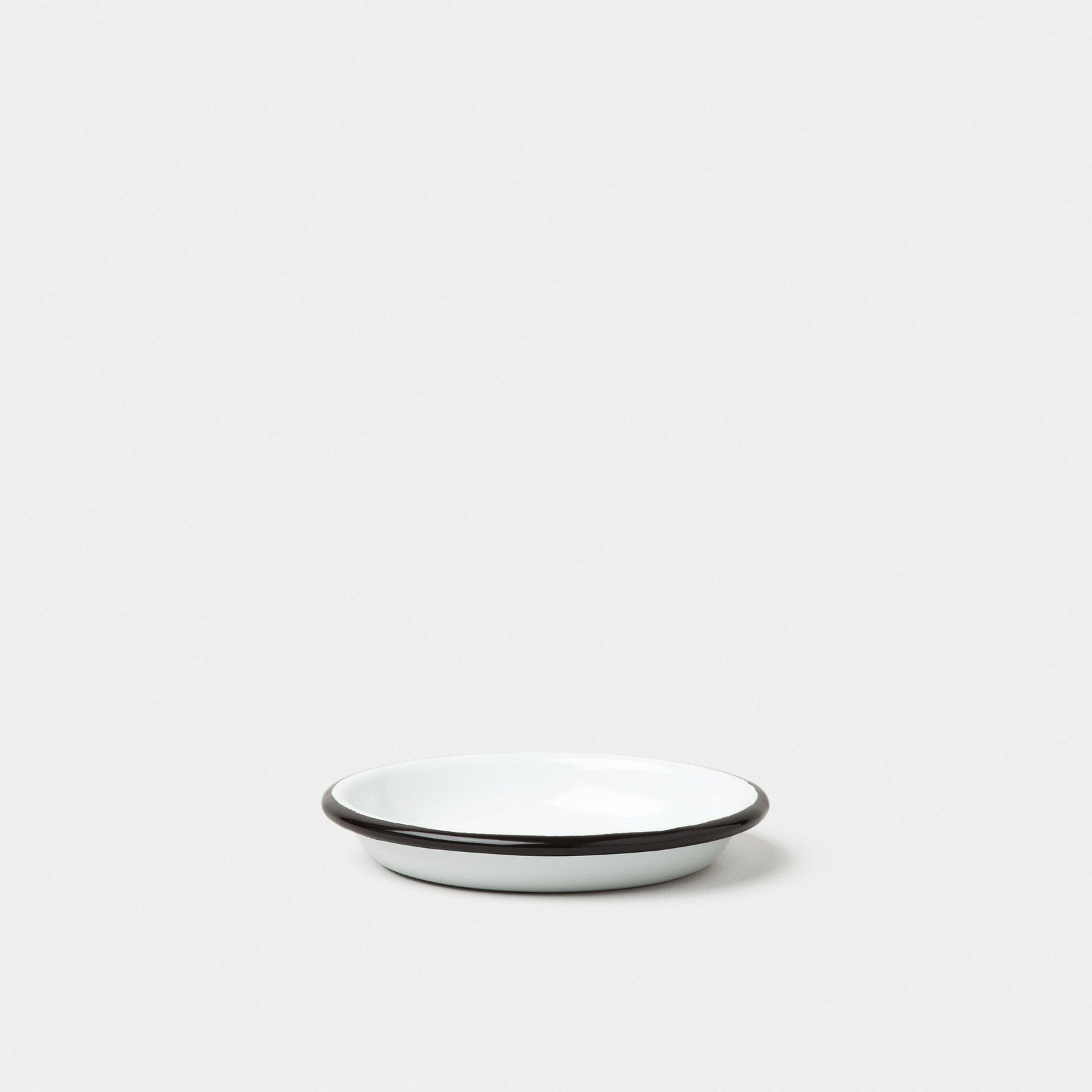 Falcon Enamelware Enamel Sauce Dish White with Black Rim | Falcon Enamelware | Miss Arthur | Home Goods | Tasmania