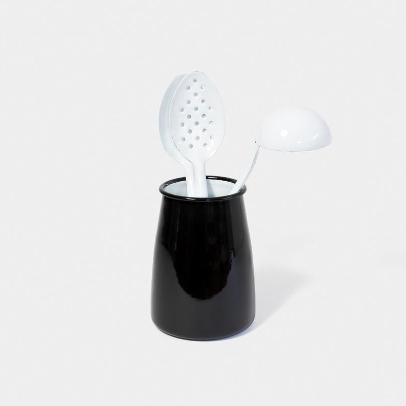 Falcon Enamelware Enamel Utensil Pot Coal Black | Falcon Enamelware | Miss Arthur | Home Goods | Tasmania