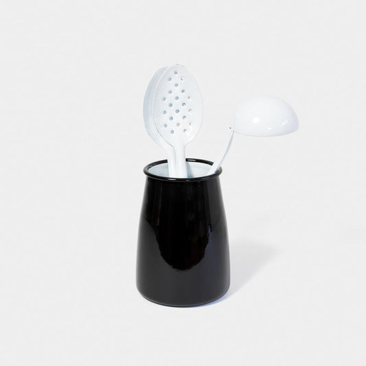 Falcon Enamelware Enamel Utensil Pot Coal Black | Falcon Enamelware | Miss Arthur | Home Goods | Tasmania
