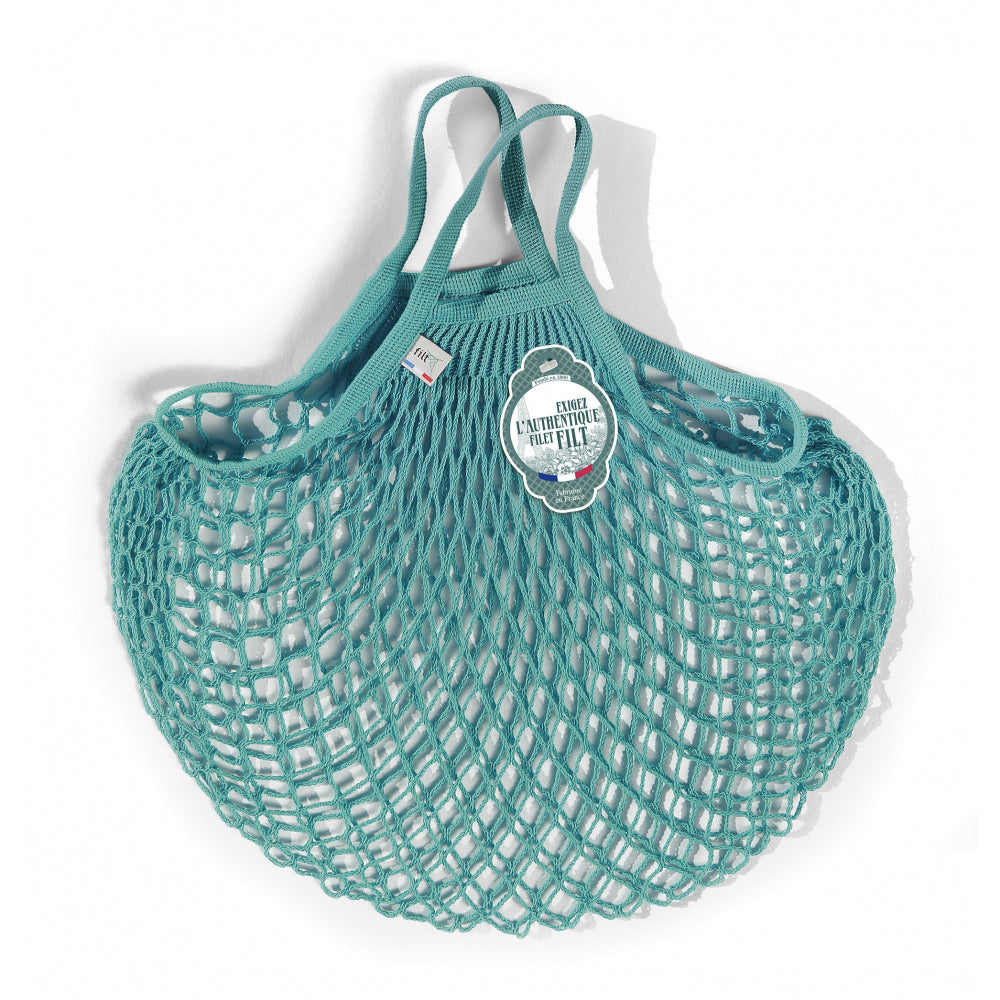 Filt French String Bag Short Handle Aqua Blue | Filt | Miss Arthur | Home Goods | Tasmania