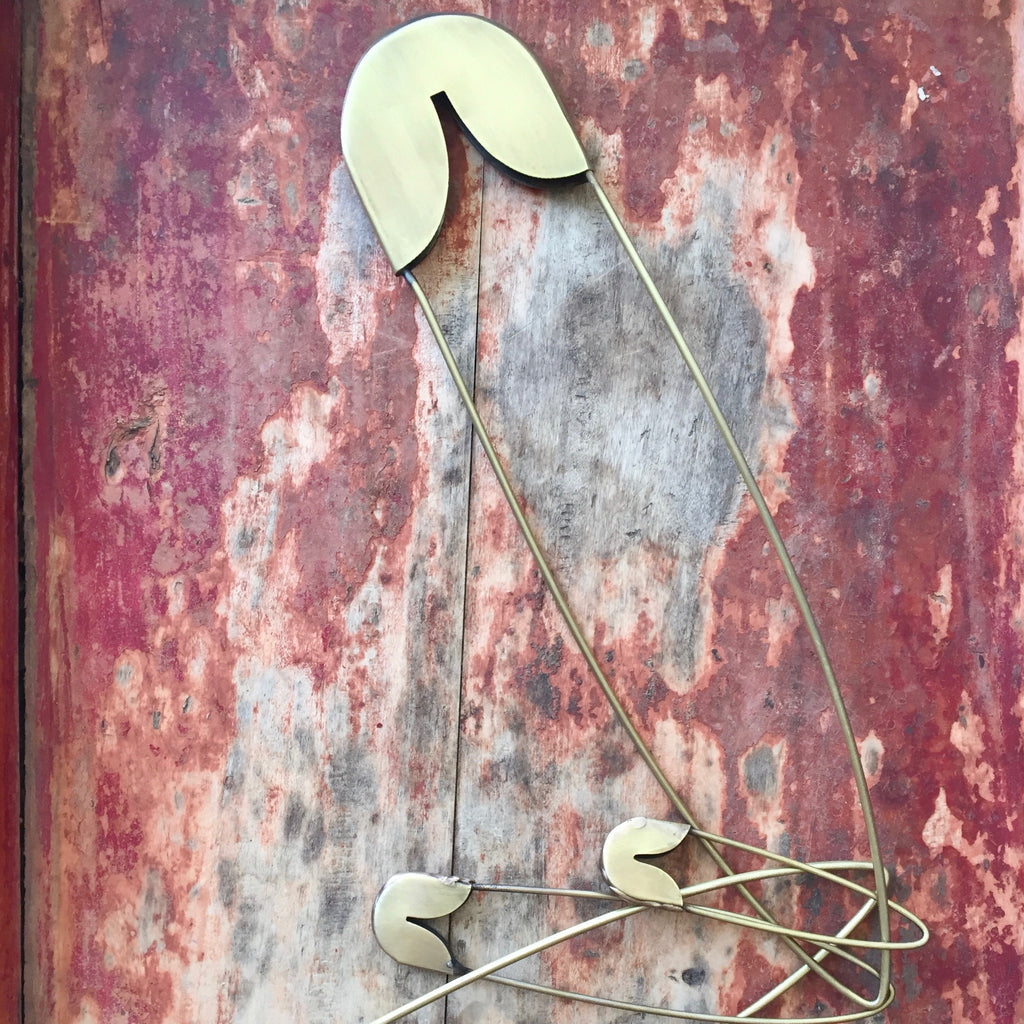 Fog Linen Work Brass Safety Pin Extra Large | Fog Linen Work | Miss Arthur | Home Goods | Tasmania