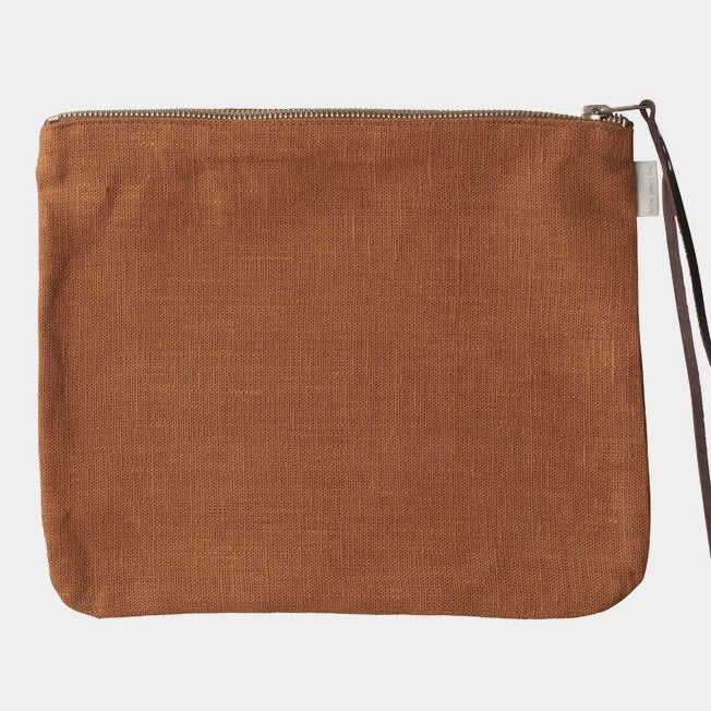 Fog Linen Work Canna Pouch Large Ocre | Fog Linen Work | Miss Arthur | Home Goods | Tasmania