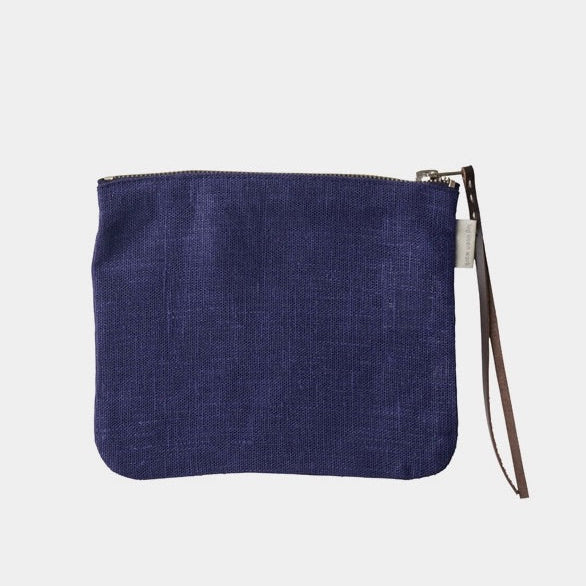 Canna Pouch Medium Blue Violet | Fog Linen Work | Miss Arthur | Home Goods | Tasmania