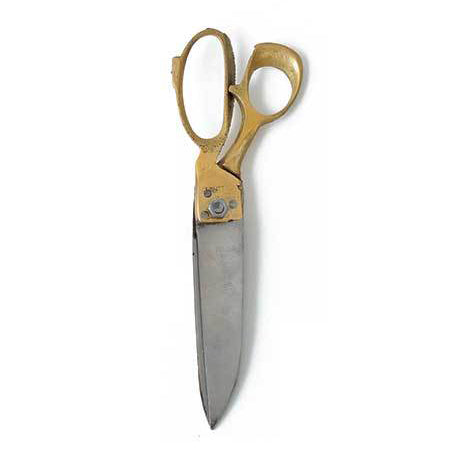 Fog Linen Work Rustic Brass Scissors Large | Fog Linen Work | Miss Arthur | Home Goods | Tasmania