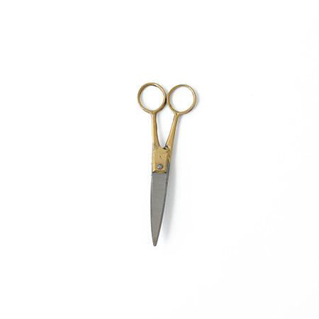 Fog Linen Work Rustic Brass Scissors Small | Fog Linen Work | Miss Arthur | Home Goods | Tasmania