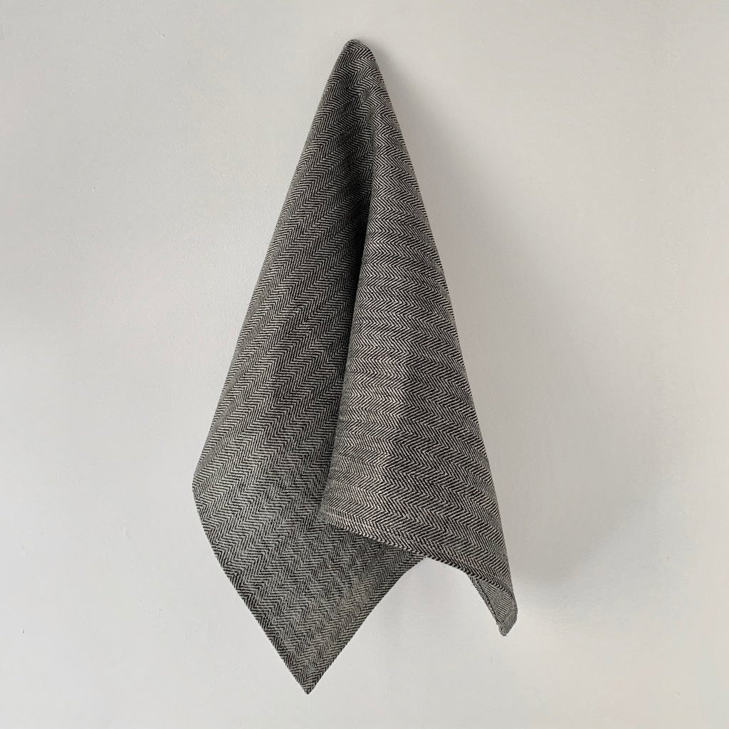 Fog Linen Work Thick Linen Cloth Herringbone | Fog Linen Work | Miss Arthur | Home Goods | Tasmania