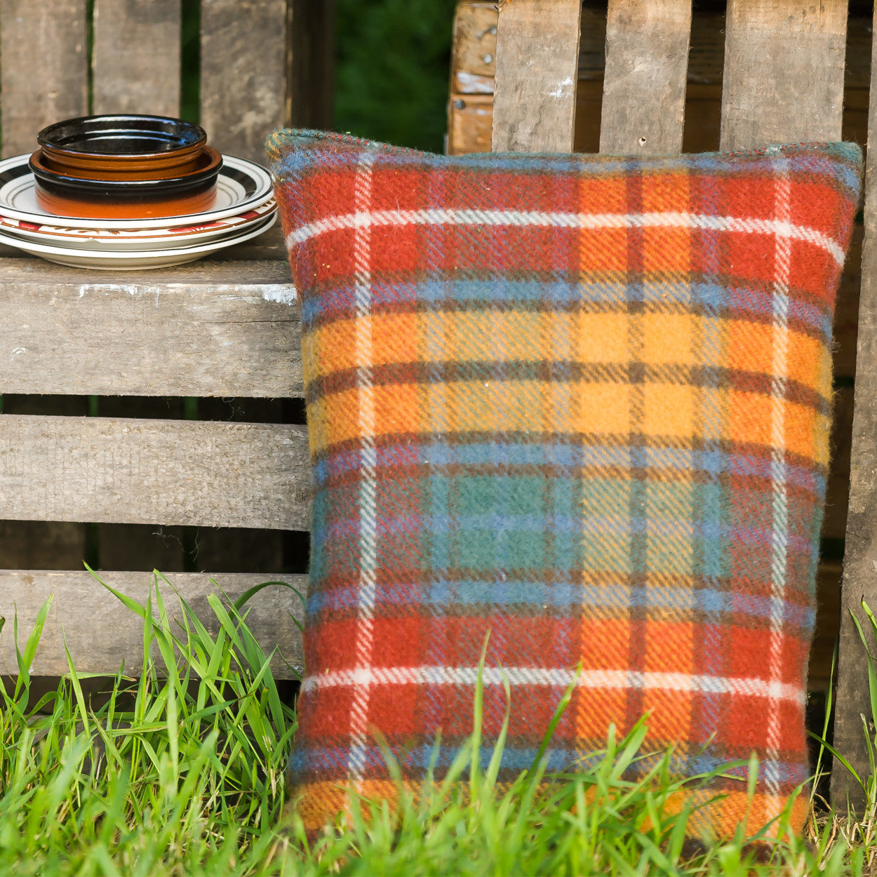 Tweedmill Textiles Kneeler Cushion Tweed Antique Buchanan | Tweedmill Textiles | Miss Arthur | Home Goods | Tasmania