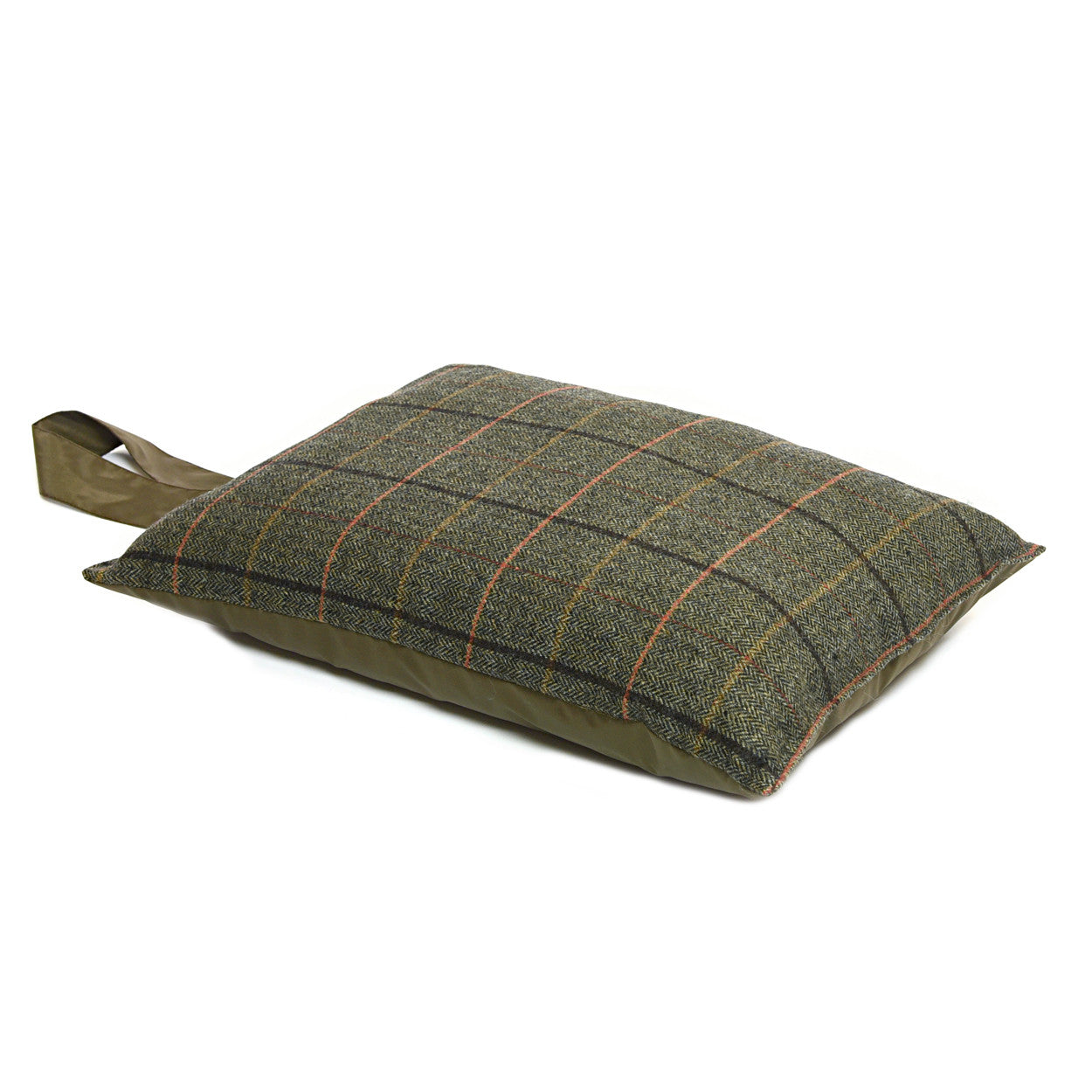 Tweedmill Textiles Kneeler Cushion Tweed Green/Brown | Tweedmill Textiles | Miss Arthur | Home Goods | Tasmania