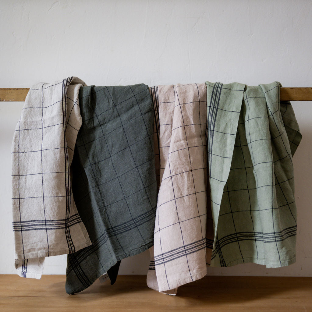 Charvet Éditions French Linen Bistrot Tea Towel Noir | Charvet Éditions | Miss Arthur | Home Goods | Tasmania