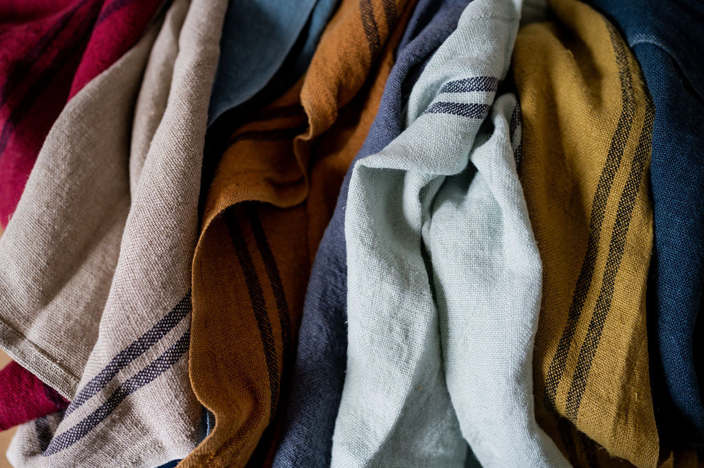 Charvet Éditions French Linen Country Tea Towel Kraft | Charvet Éditions | Miss Arthur | Home Goods | Tasmania