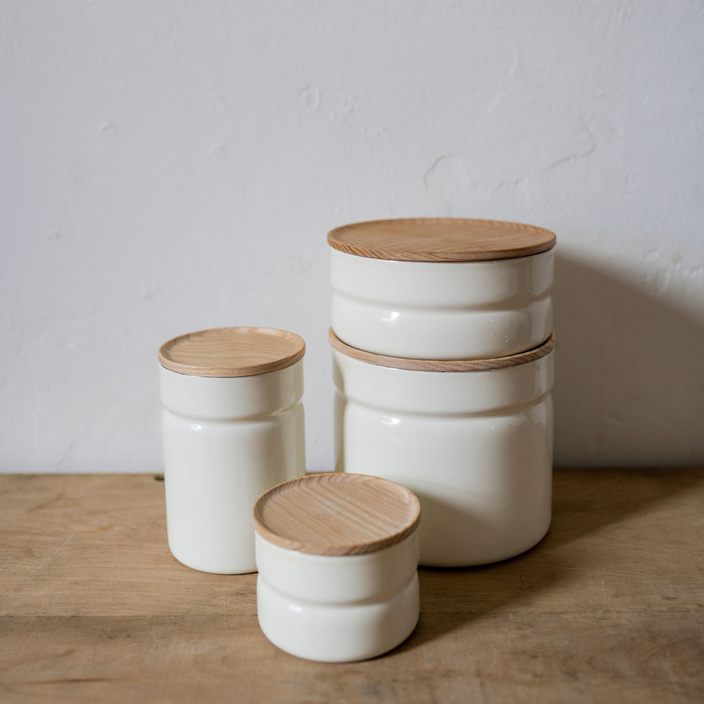 Riess Enamel Storage Container White 615ml | Riess | Miss Arthur | Home Goods | Tasmania