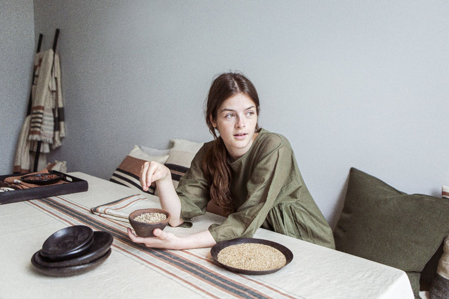 Libeco Gypsum Tablecloth 175cm x 175cm | Libeco | Miss Arthur | Home Goods | Tasmania