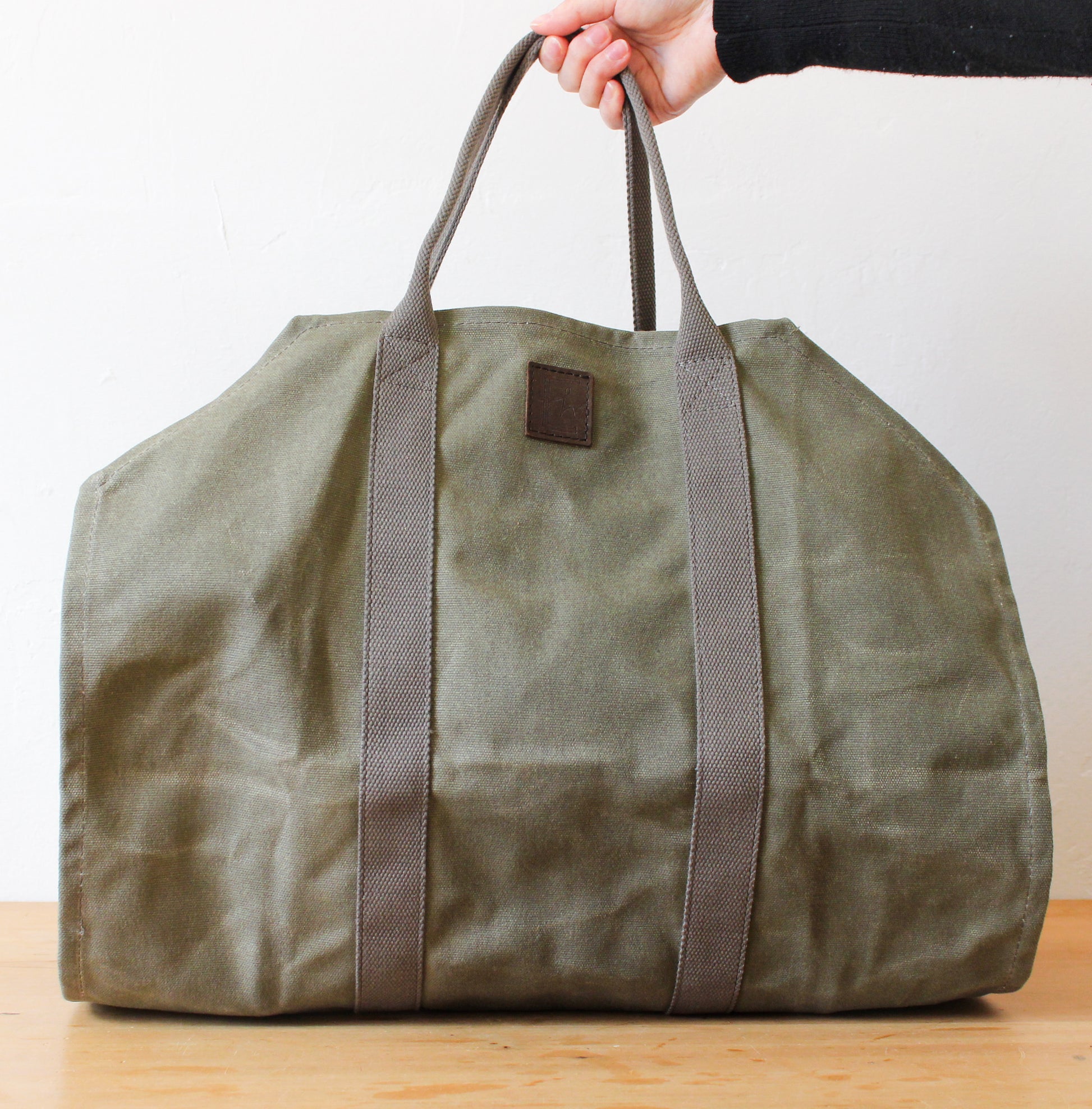 Waxed Canvas Log Carrier | Heaven in Earth | Miss Arthur | Home Goods | Tasmania