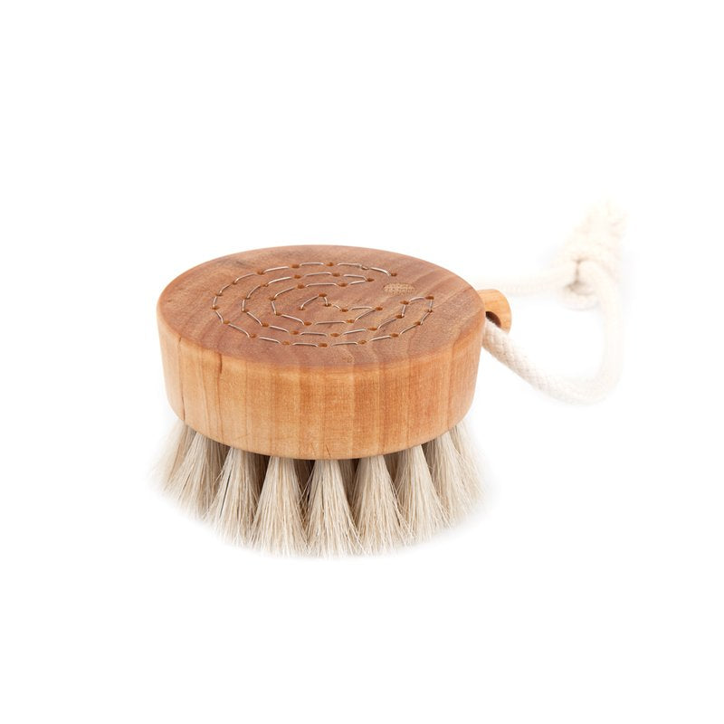 Iris Hantverk Bath Brush Puck Birch Horsehair | Iris Hantverk | Miss Arthur | Home Goods | Tasmania