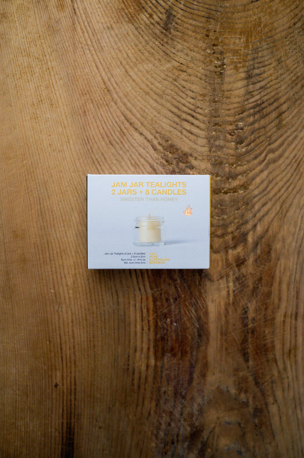 Queen B Boxed Jam Jar Tealights - 2 Jars & 8 Candles | Queen B | Miss Arthur | Home Goods | Tasmania