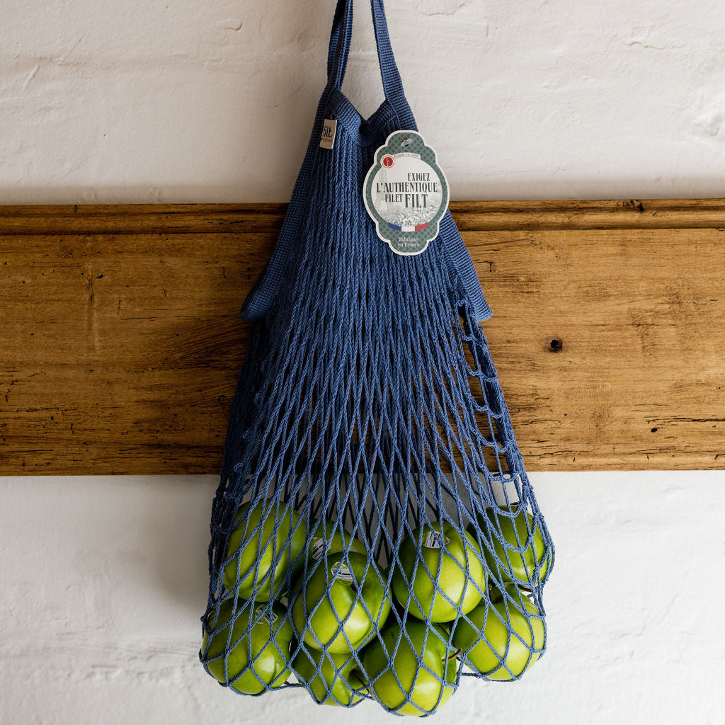 Filt French String Bag Short Handle Bleu Jean | Filt | Miss Arthur | Home Goods | Tasmania