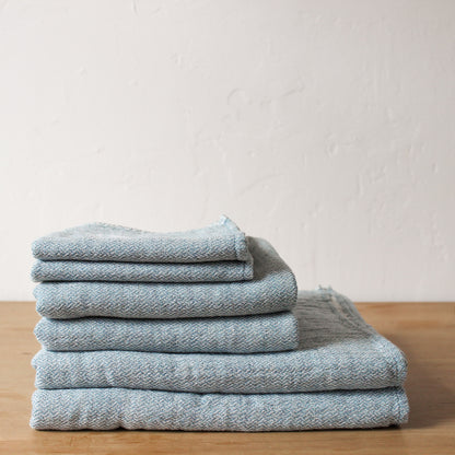Kontex Claire Bath Towel Blue | Kontex | Miss Arthur | Home Goods | Tasmania