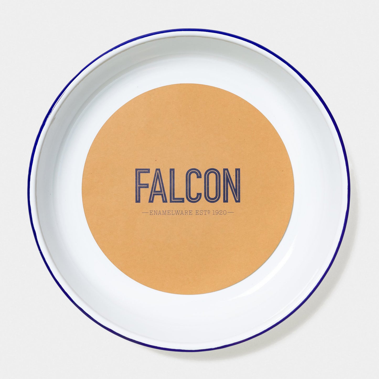 Falcon Enamelware Enamel Large Salad Bowl White with Blue Rim | Falcon Enamelware | Miss Arthur | Home Goods | Tasmania