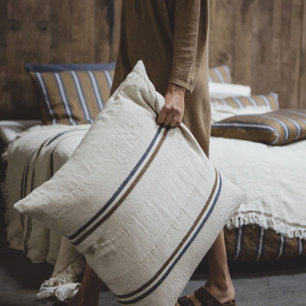 Libeco Auburn Cushion Cover 63cm x 63cm | Libeco | Miss Arthur | Home Goods | Tasmania