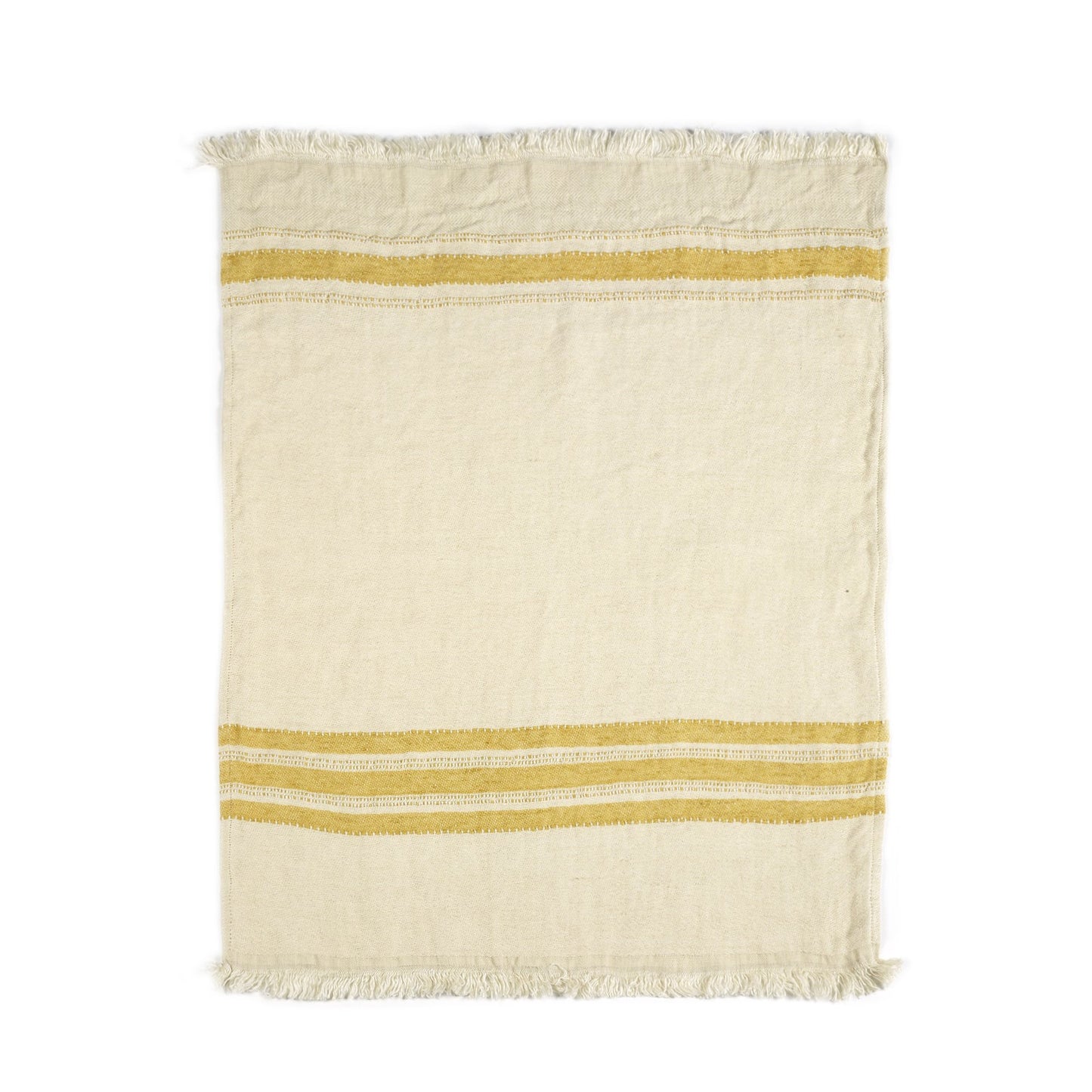 Libeco Belgian Towel Guest Towel Mustard Stripe | Libeco | Miss Arthur | Home Goods | Tasmania