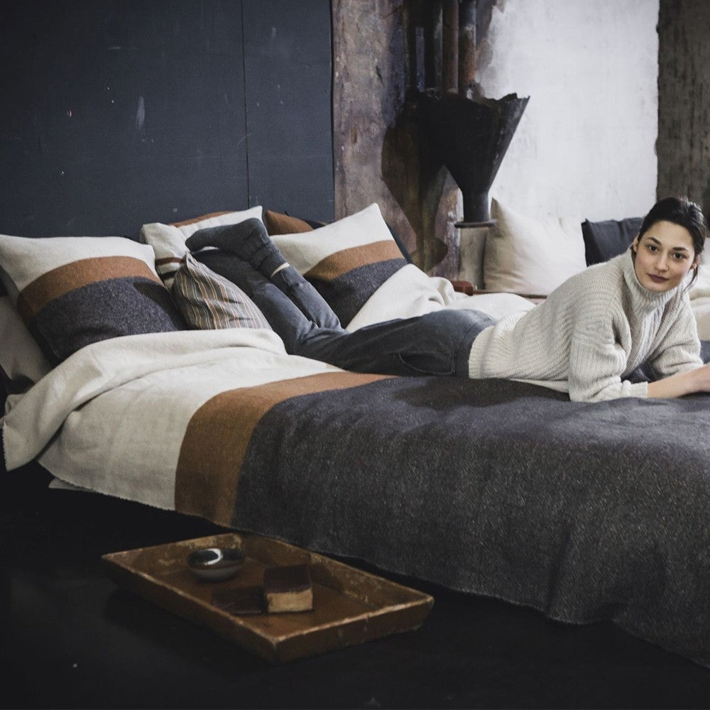 Libeco Nash Cushion Cover 50cm x 50cm Stripe | Libeco | Miss Arthur | Home Goods | Tasmania