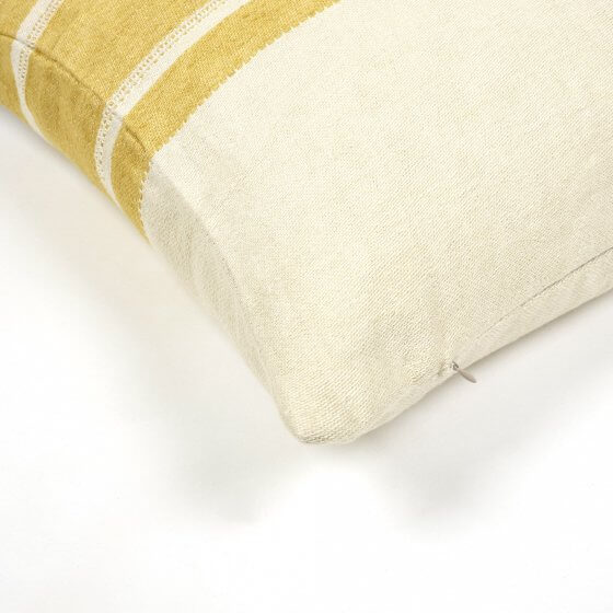 Libeco Mustard Stripe Cushion Cover 50cm x 50cm | Libeco | Miss Arthur | Home Goods | Tasmania