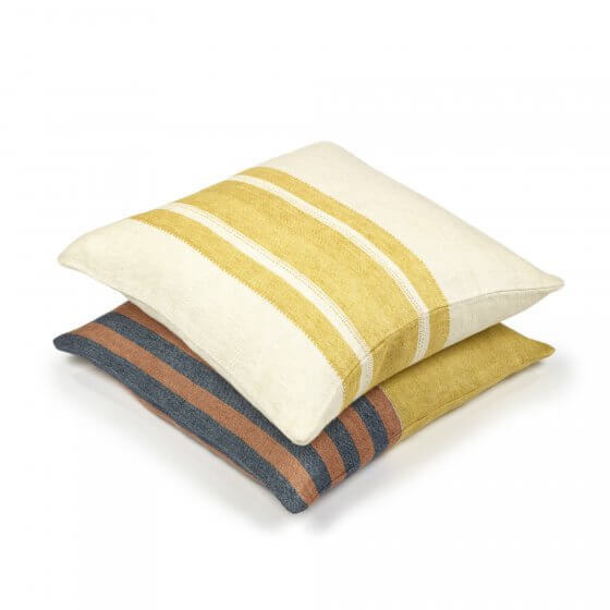 Red Earth Stripe Cushion Cover 50cm x 50cm | Libeco | Miss Arthur | Home Goods | Tasmania