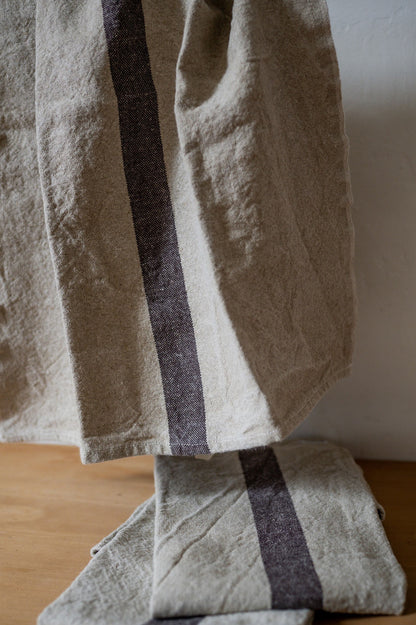 Charvet Éditions French Linen Doudou Tea Towel Marron | Charvet Éditions | Miss Arthur | Home Goods | Tasmania