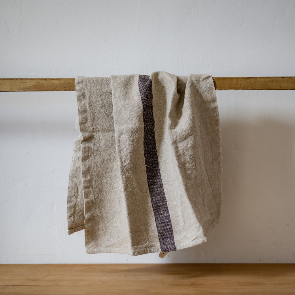 French Linen Doudou Tea Towel Marron | Charvet Éditions | Miss Arthur | Home Goods | Tasmania
