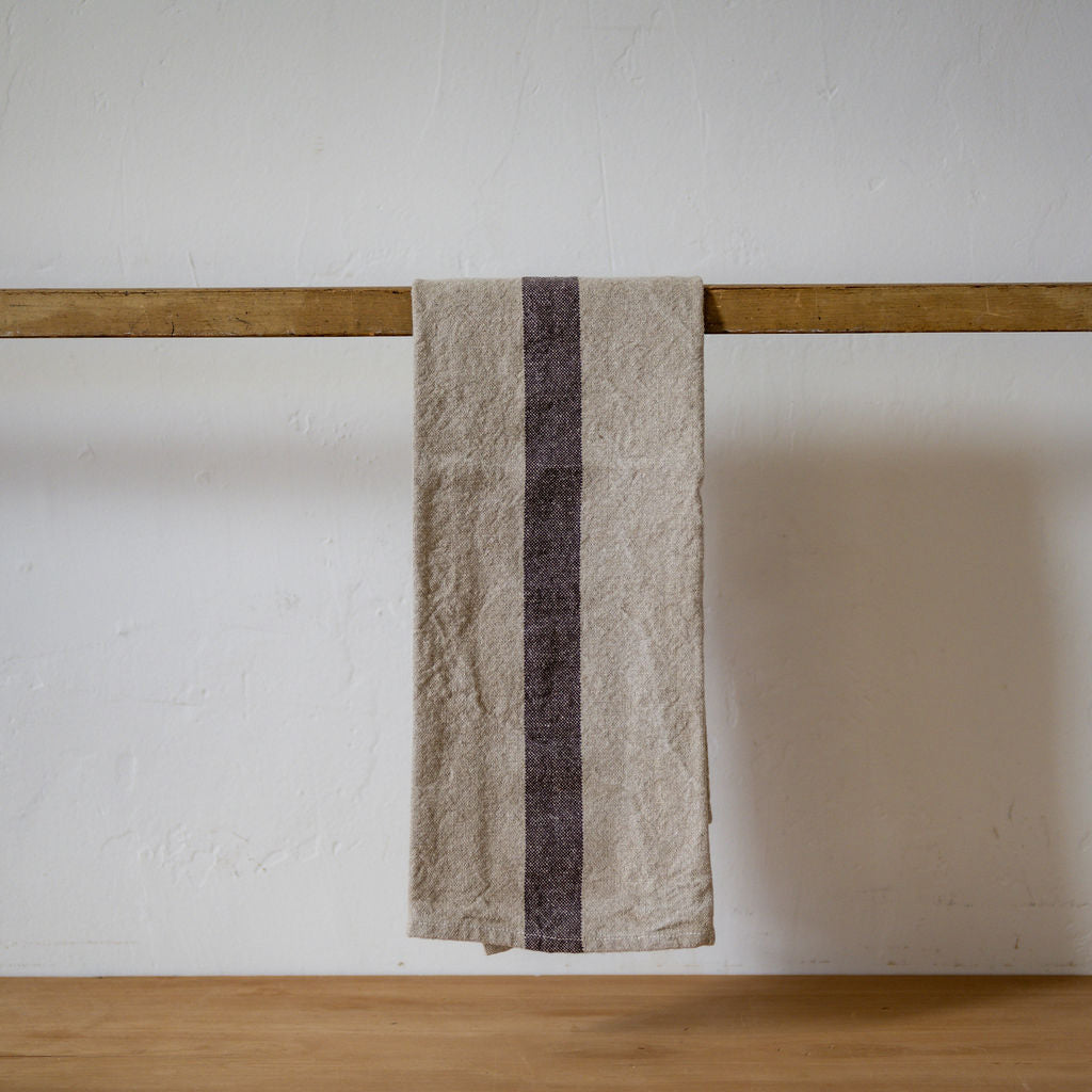 French Linen Doudou Tea Towel Marron | Charvet Éditions | Miss Arthur | Home Goods | Tasmania