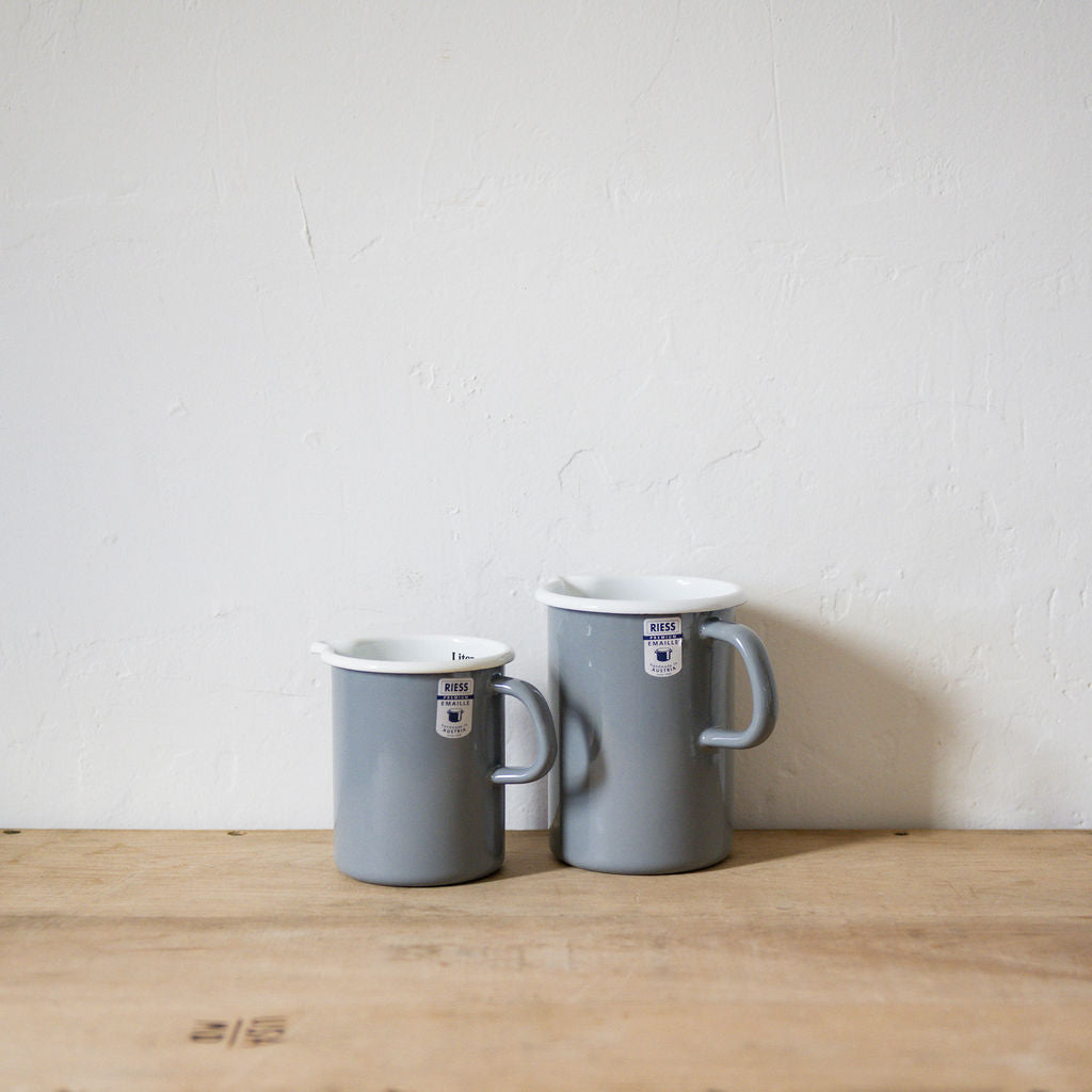 Riess Enamel Measuring Vessel Grey 1L | Riess | Miss Arthur | Home Goods | Tasmania