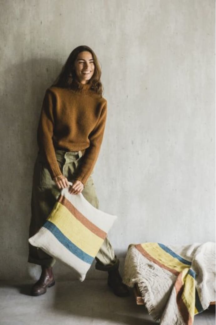Mercurio Cushion Cover Stripe | Libeco | Miss Arthur | Home Goods | Tasmania