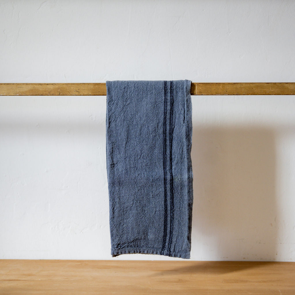 French Linen Country Tea Towel Acier | Charvet Éditions | Miss Arthur | Home Goods | Tasmania