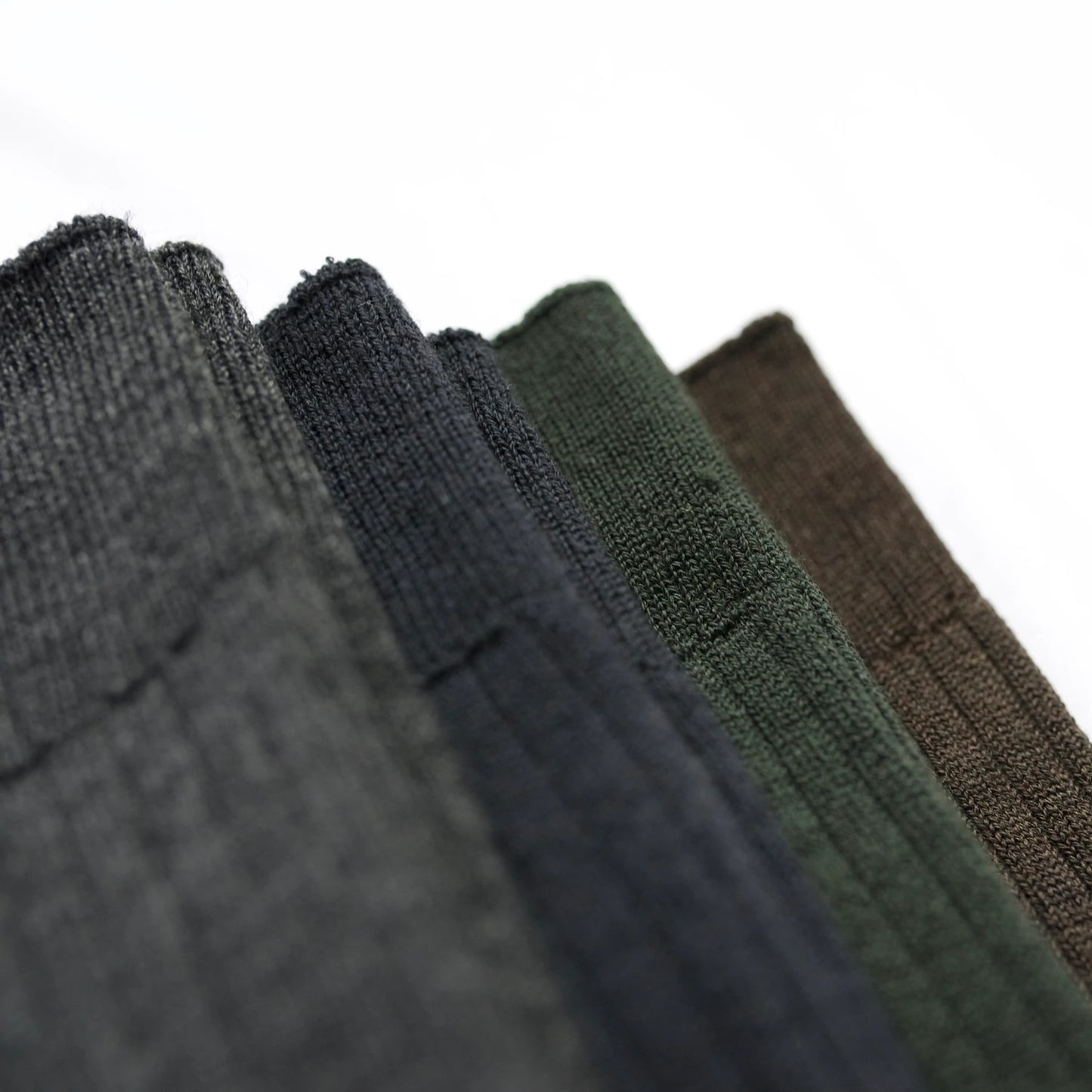 Nishiguchi Kutsushita Praha Merino Wool High Sock Dark Olive Small | Nishiguchi Kutsushita | Miss Arthur | Home Goods | Tasmania