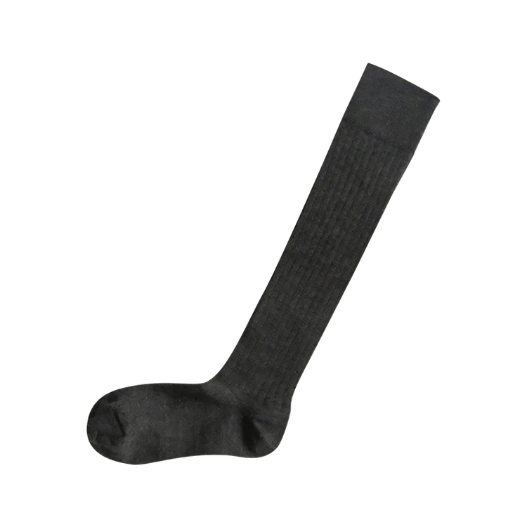 Nishiguchi Kutsushita Praha Merino Wool High Sock Slate Grey Medium | Nishiguchi Kutsushita | Miss Arthur | Home Goods | Tasmania