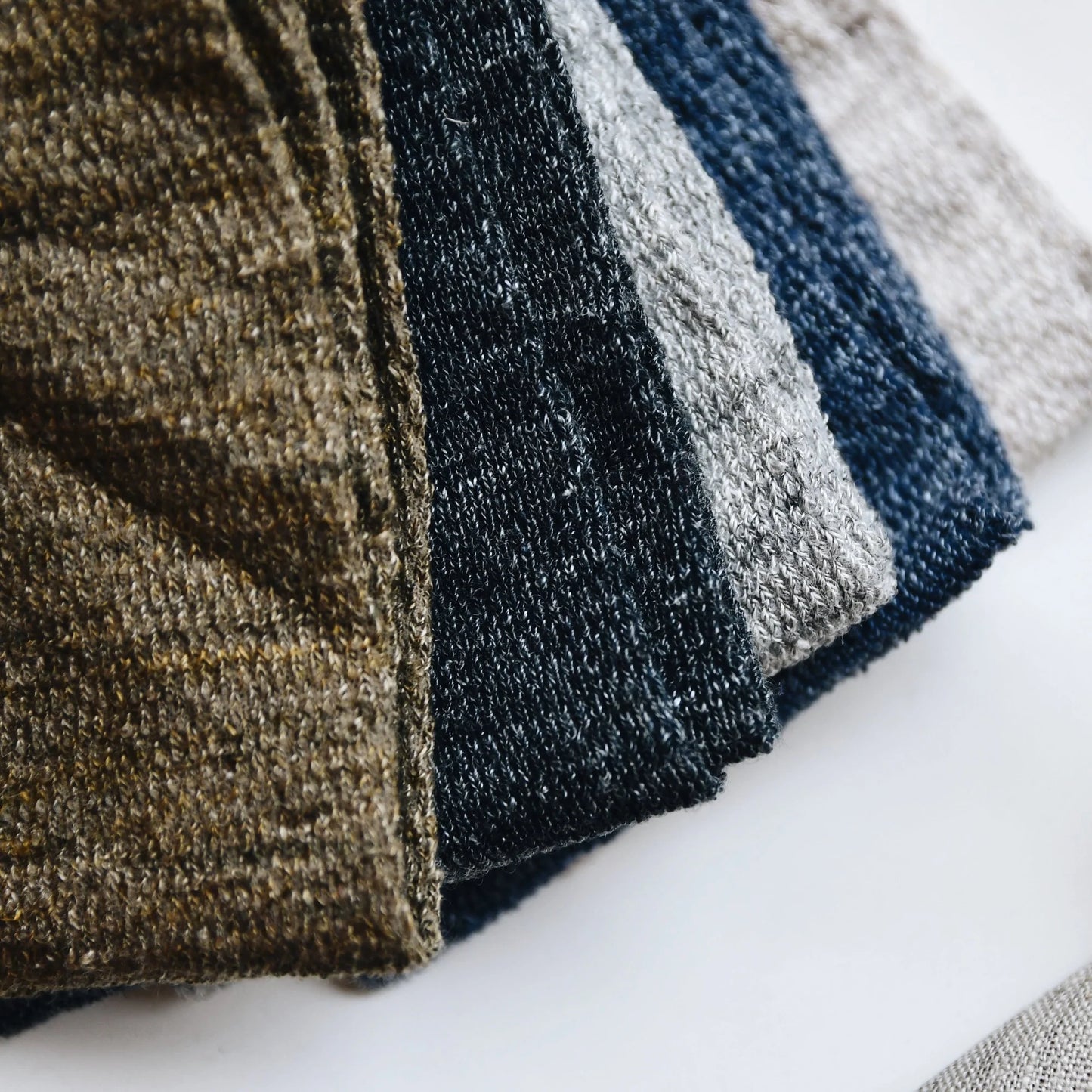 Nishiguchi Kutsushita Teni Linen Arm Covers Long Khaki | Nishiguchi Kutsushita | Miss Arthur | Home Goods | Tasmania