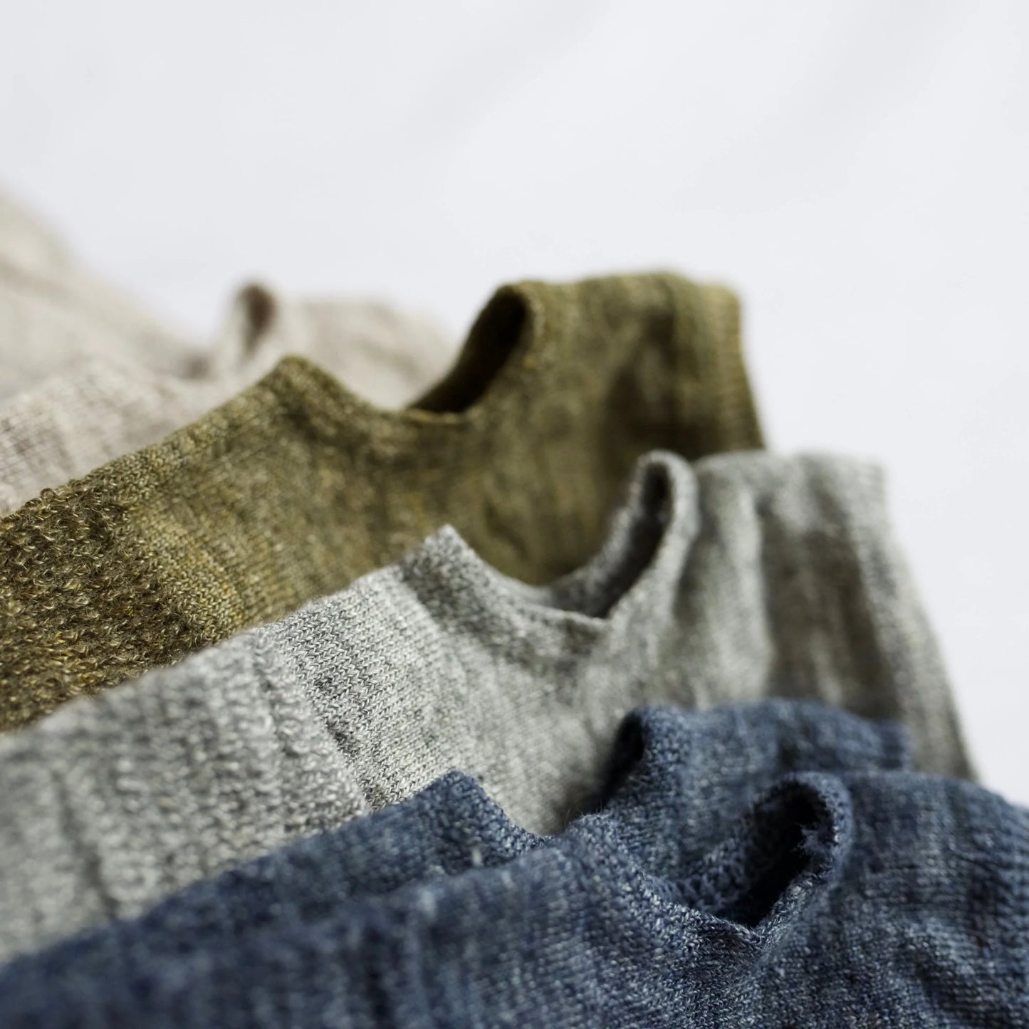 Teni Linen Arm Covers Long Khaki | Nishiguchi Kutsushita | Miss Arthur | Home Goods | Tasmania