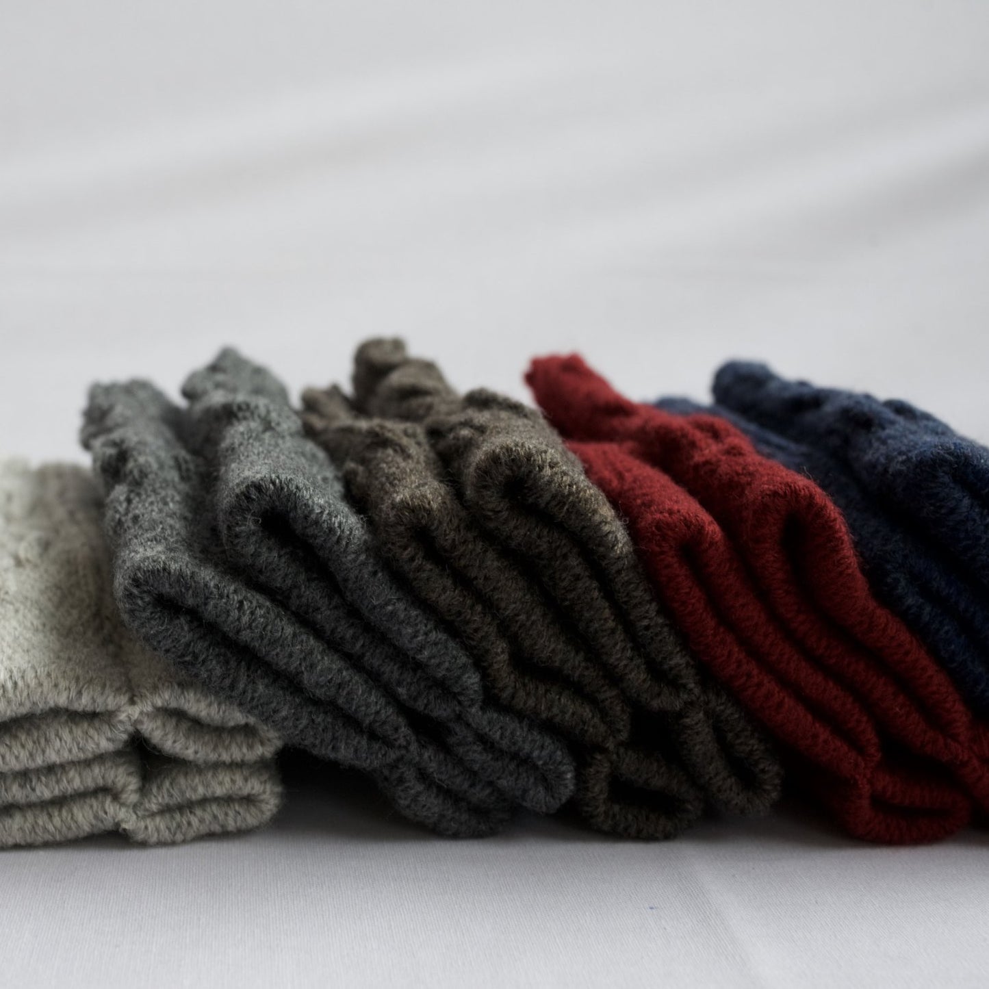 Nishiguchi Kutsushita Teni Wool Hand Warmer Charcoal | Nishiguchi Kutsushita | Miss Arthur | Home Goods | Tasmania