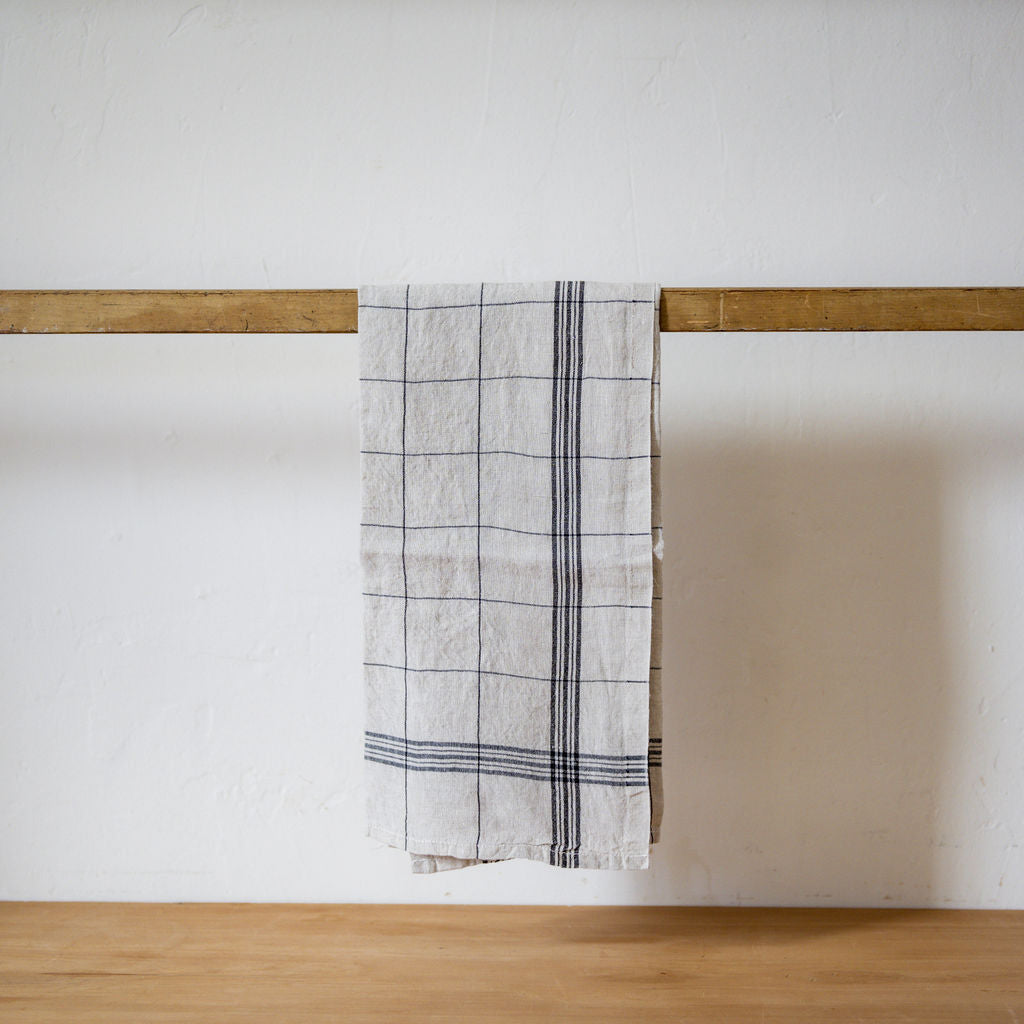 Charvet Éditions French Linen Bistrot Tea Towel Noir | Charvet Éditions | Miss Arthur | Home Goods | Tasmania